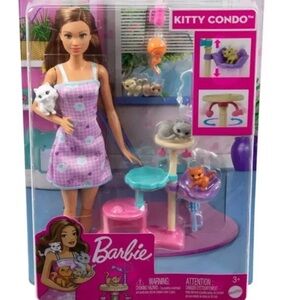 Barbie Kitty Condo Set - Pink and Blue